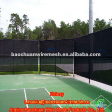 PVC revestido Cancha de tenis cadena de enlace valla de malla de alambre